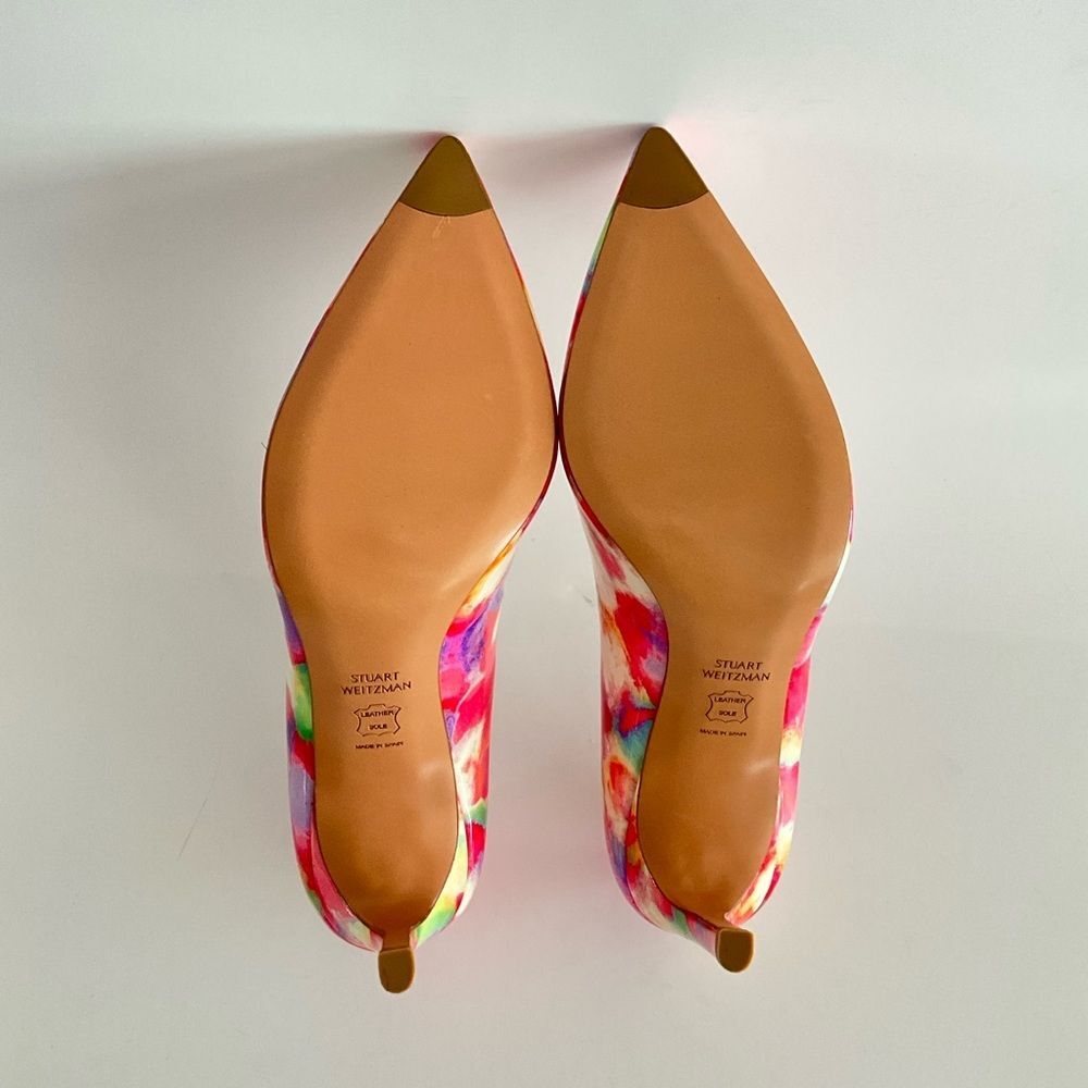 Stuart Weitzman Heist Rossun Elegant Patent Leather Point-toe Stiletto 8.5 - Picture 9 of 12